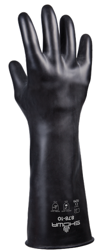 Showa 878 Butyl Chemical Resistant Gloves - Sold Dozen — Pair