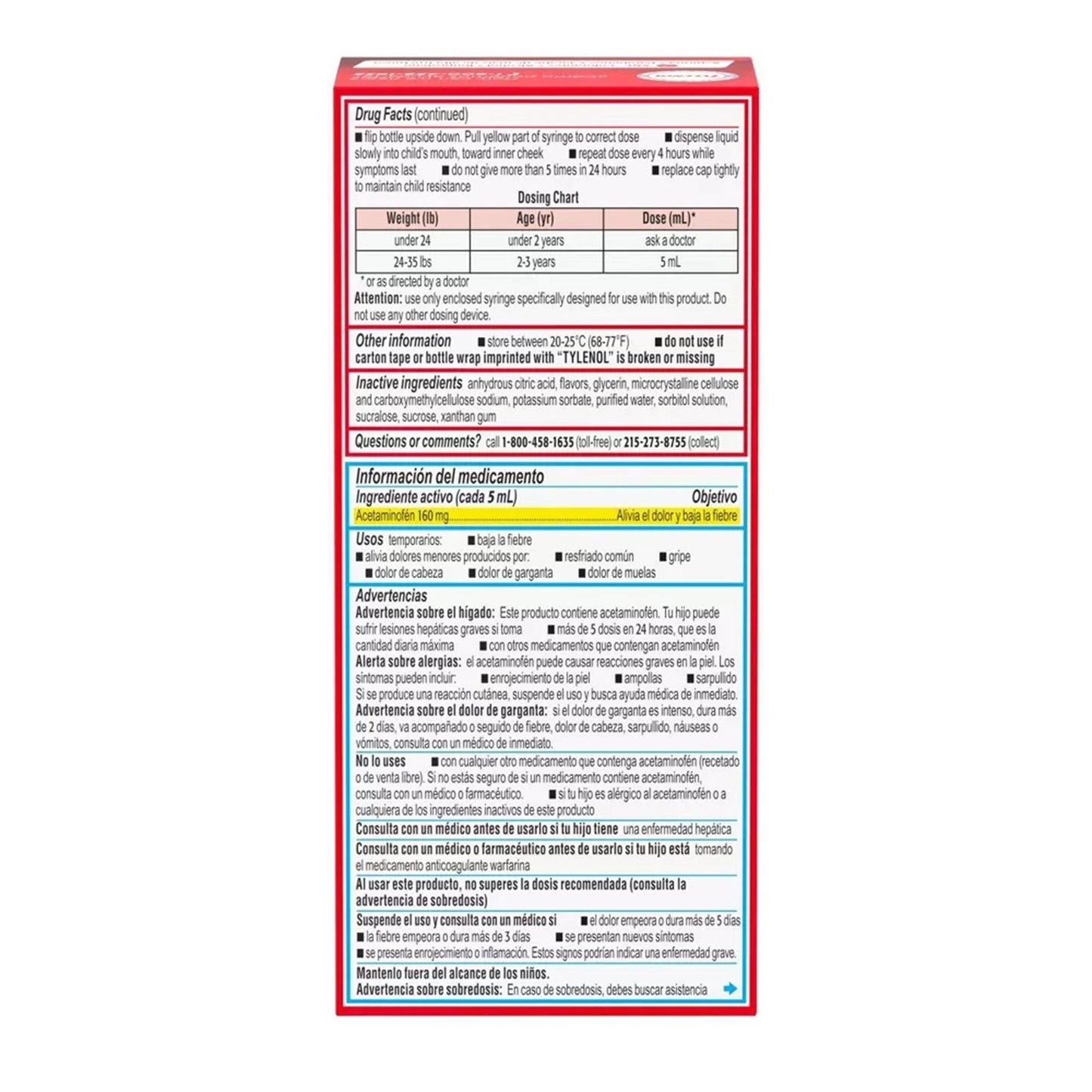 Infants' Tylenol® Acetaminophen Children's Pain Relief
