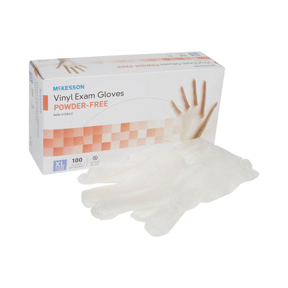McKesson Vinyl Exam Gloves, Clear