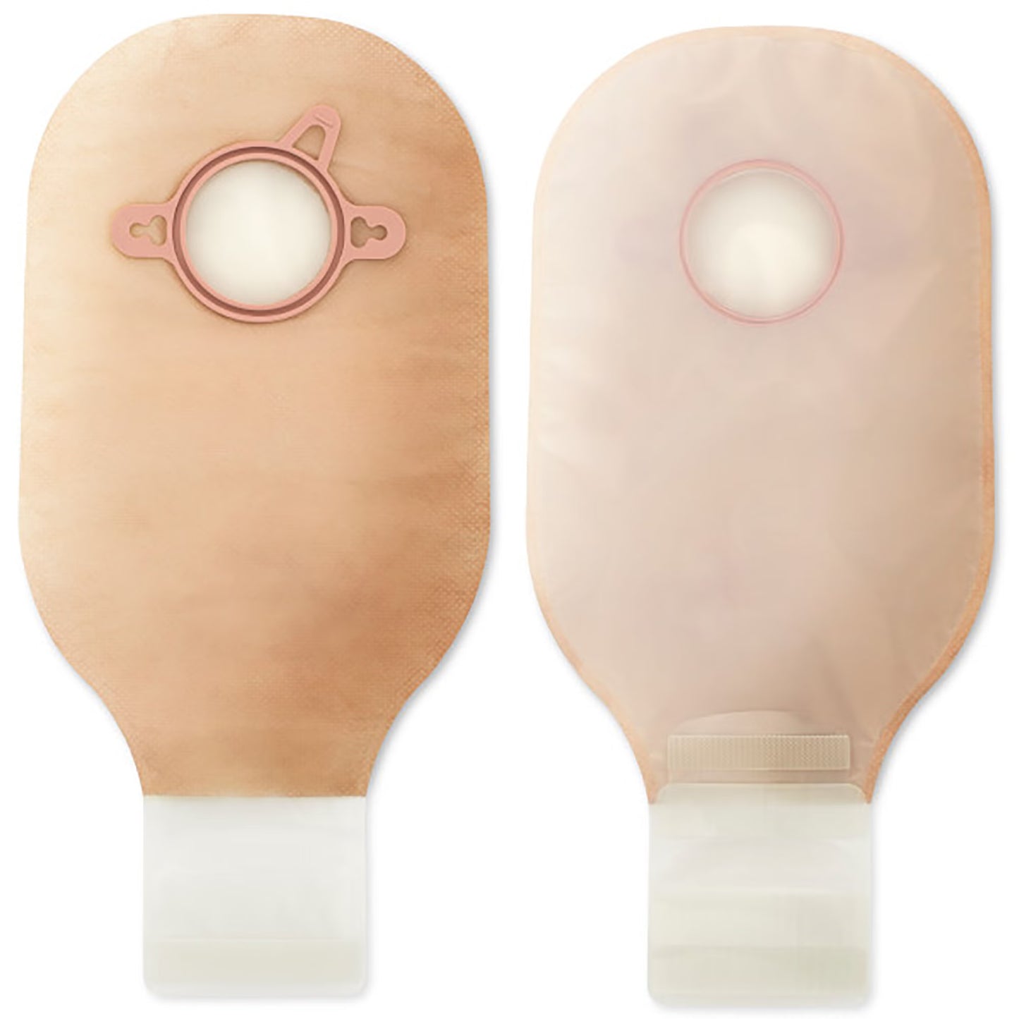 New Image™ Two-Piece Ultra Clear Ostomy Pouch, Pre-cut to Fit , Blue Match