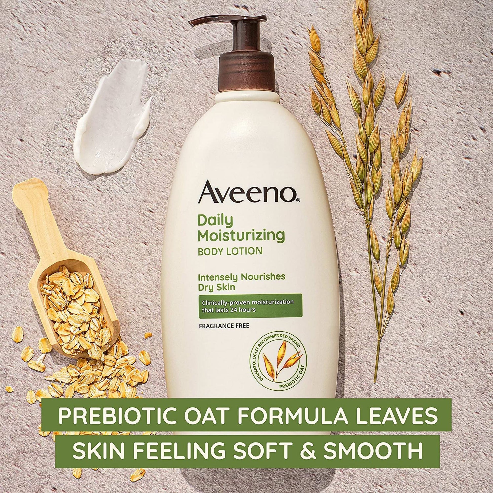 Aveeno® Daily Moisturizing Body Lotion Fragrance Free, Pump Bottle
