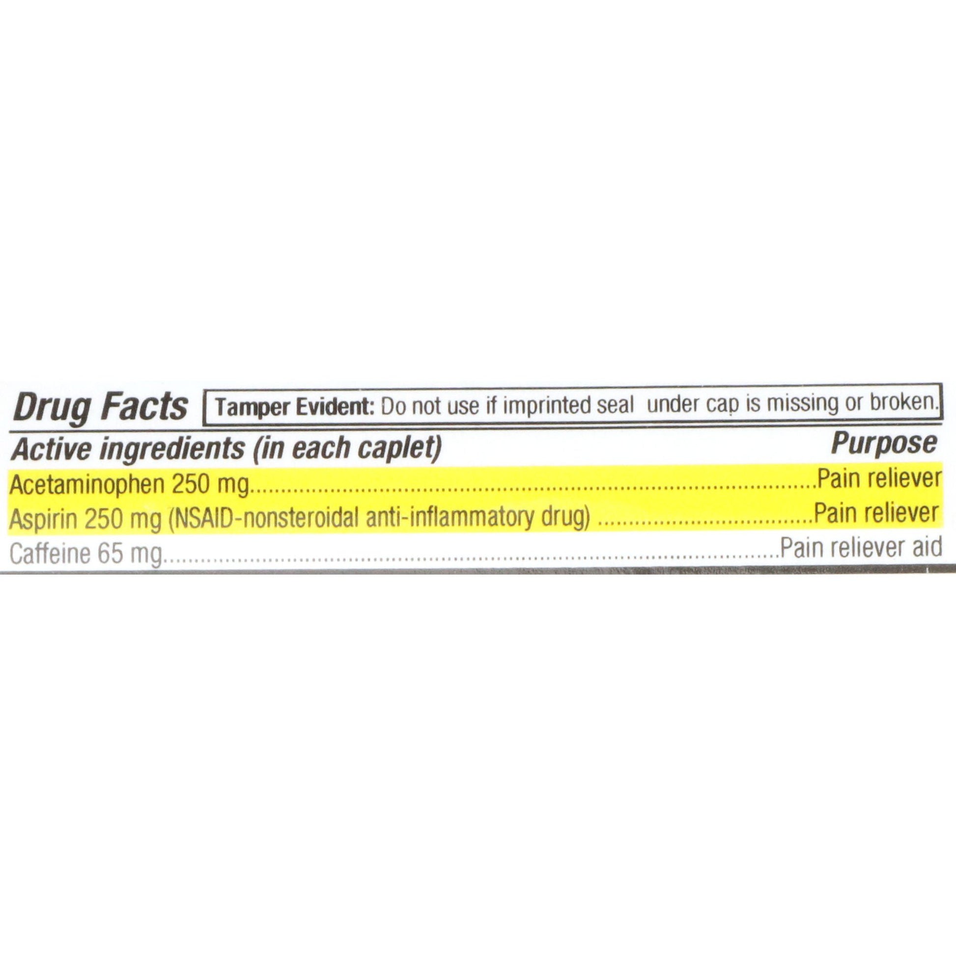 Geri-Care® Acetaminophen / Aspirin / Caffeine Pain Relief