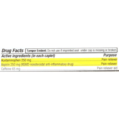Geri-Care® Acetaminophen / Aspirin / Caffeine Pain Relief