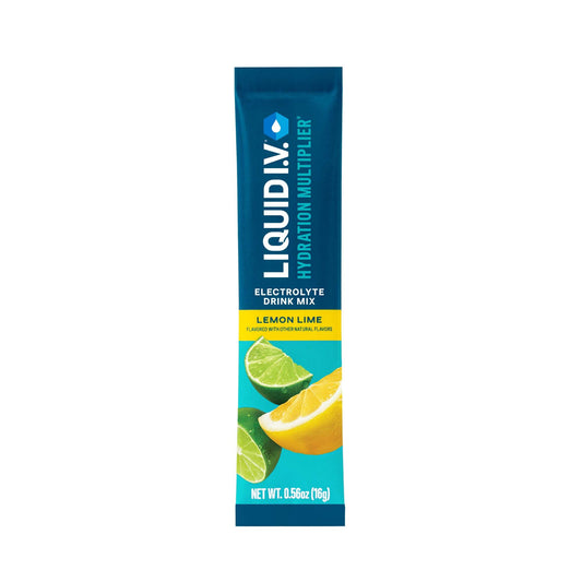 Liquid I.V. Hydration Multiplier Lemon Lime electrolyte drink mix stick pack, 0.56 oz
