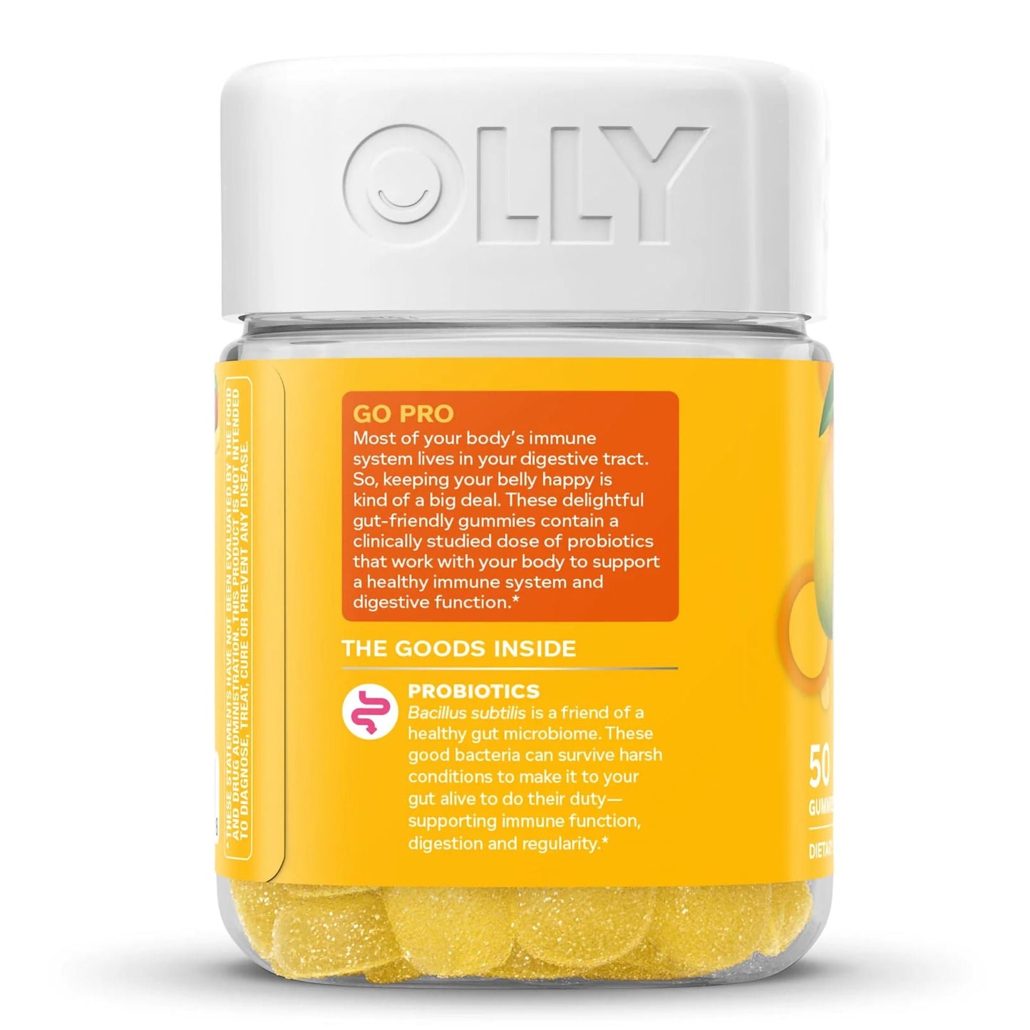 Olly® Probiotic Gummies, Tropical Mango Flavor