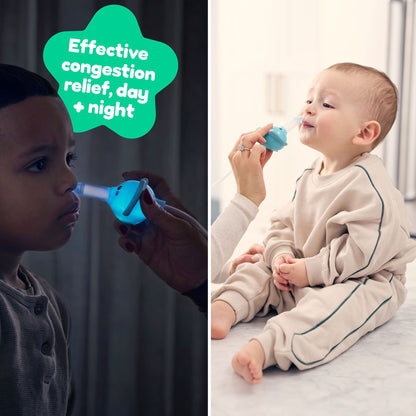Playhouse MD Nasal Aspirator for Babies and Toddlers, Blue, Elephant Character