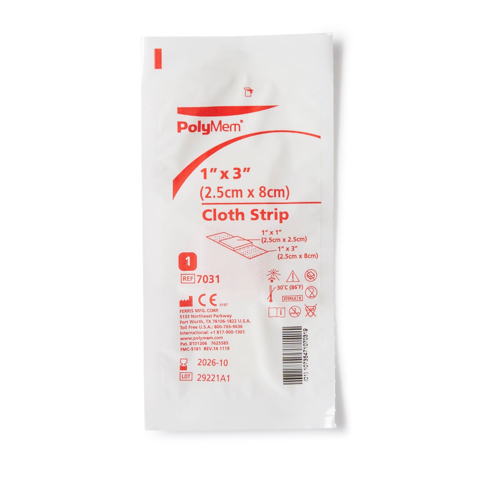 PolyMem® Pink / White Adhesive Strip