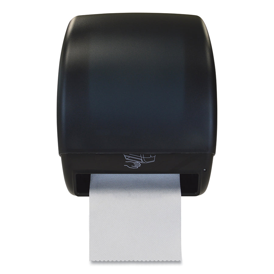 Harbor Hardwound Towel Dispenser, Wall Mount, Smoke ABS Cover with Black ABS Base, Batteries Included (HDEHF1)