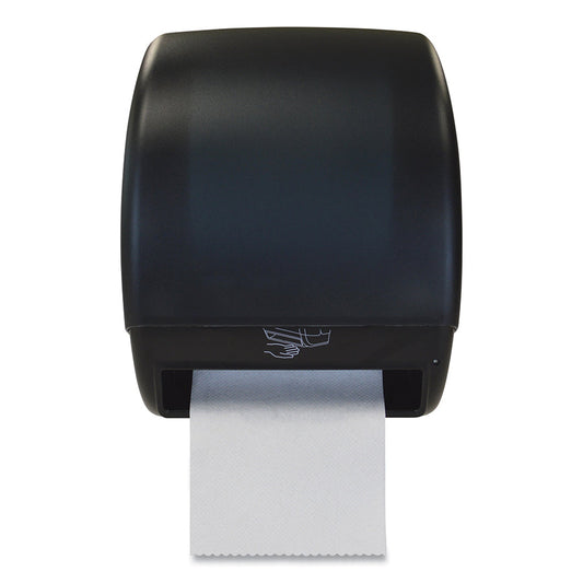 Harbor Hardwound Towel Dispenser, Wall Mount, Smoke ABS Cover with Black ABS Base, Batteries Included (HDEHF1)