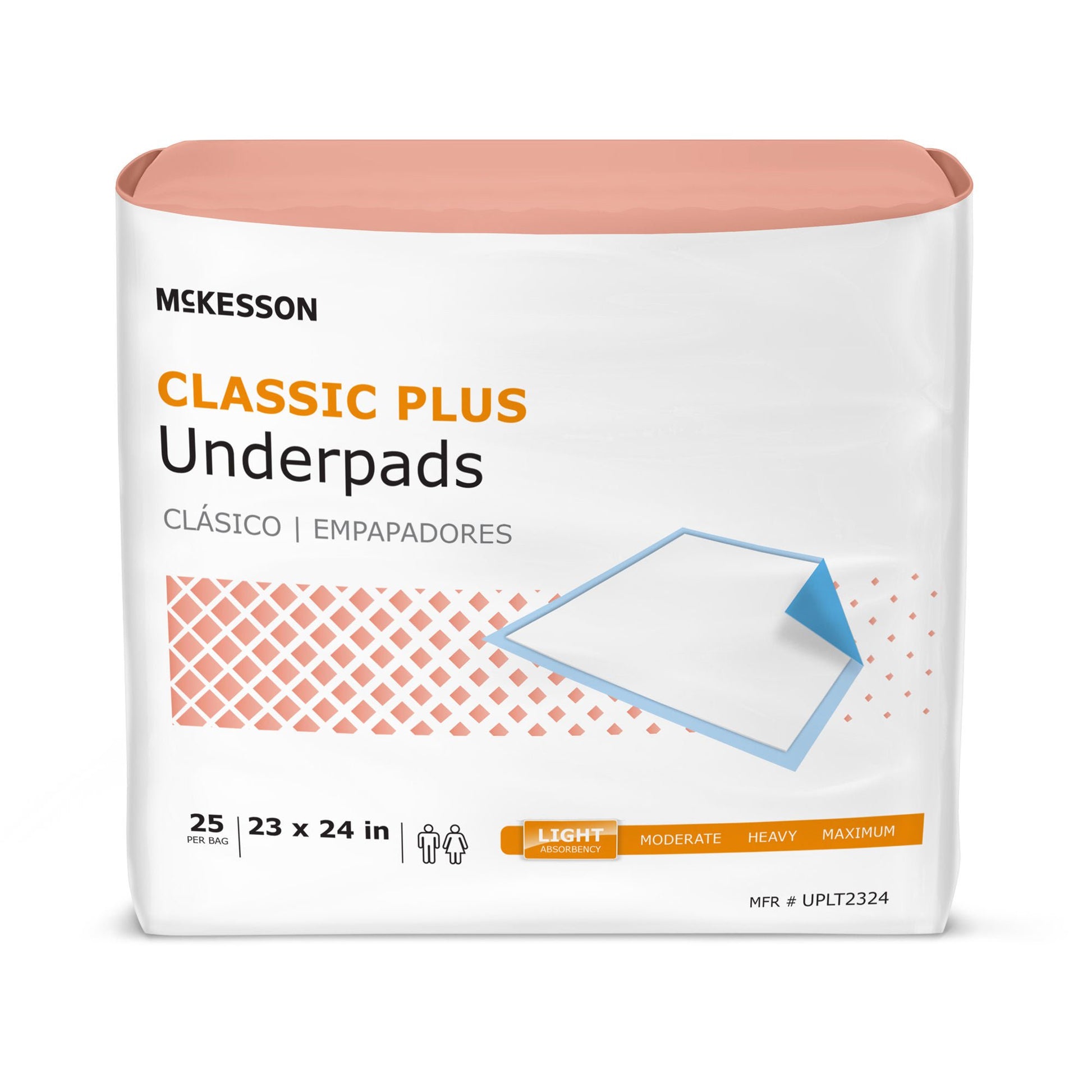 McKesson Classic Plus Light Absorbency Underpads