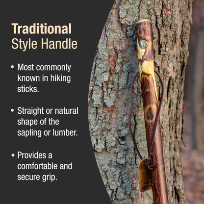 Brazos™ Hawthorn Rustic Walking Stick, 55-Inch Height