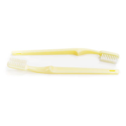 McKesson Toothbrush, Ivory, Medium, Curved Handle