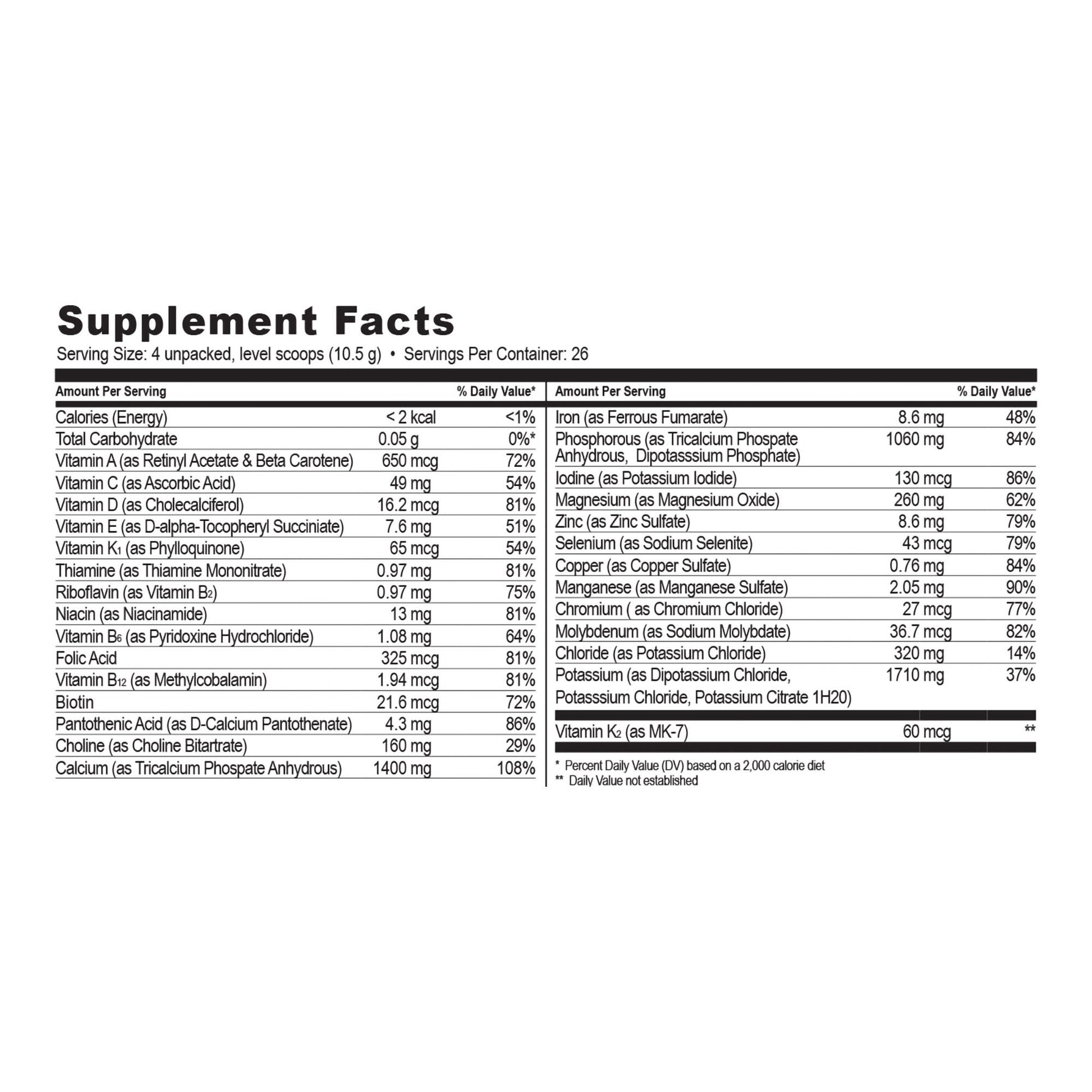 NanoVM® 9 – 18 Years Dietary Supplement, 275-gram jar