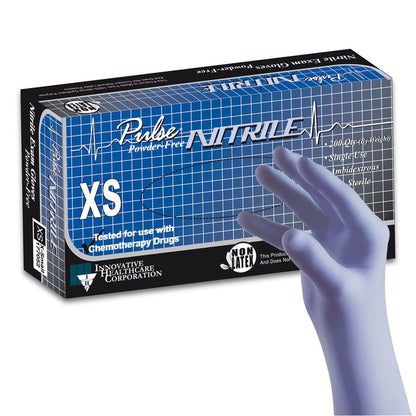 Pulse® Nitrile Exam Gloves, Aqua Blue