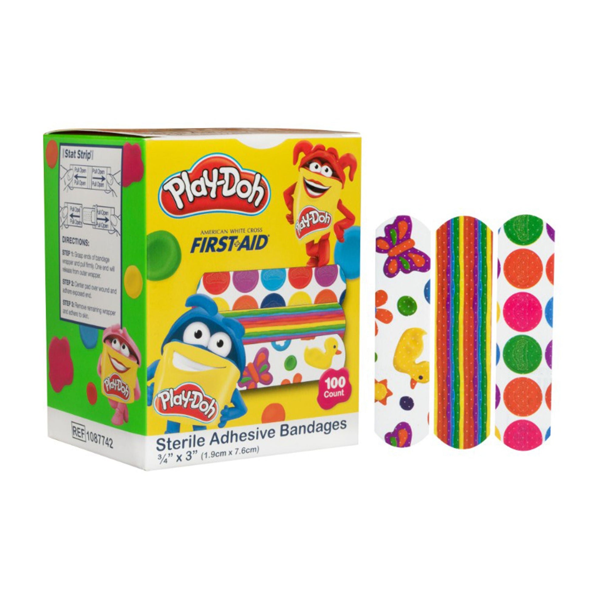 American® White Cross Kid Design (Play Doh) Adhesive Strip