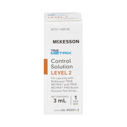 McKesson True Metrix Blood Glucose Testing, Control Solution, Level 2