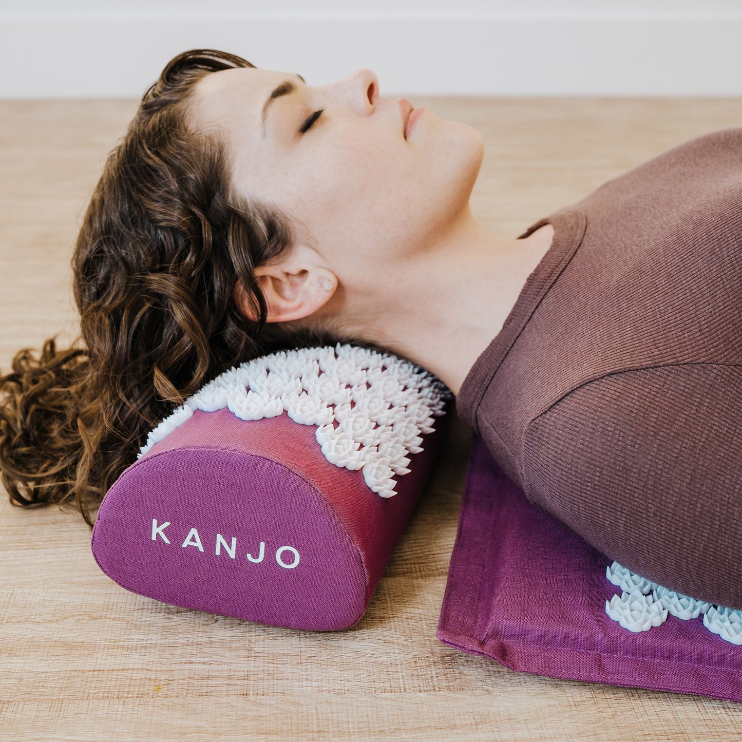 Kanjo Memory Foam Acupressure Mat Set, Purple