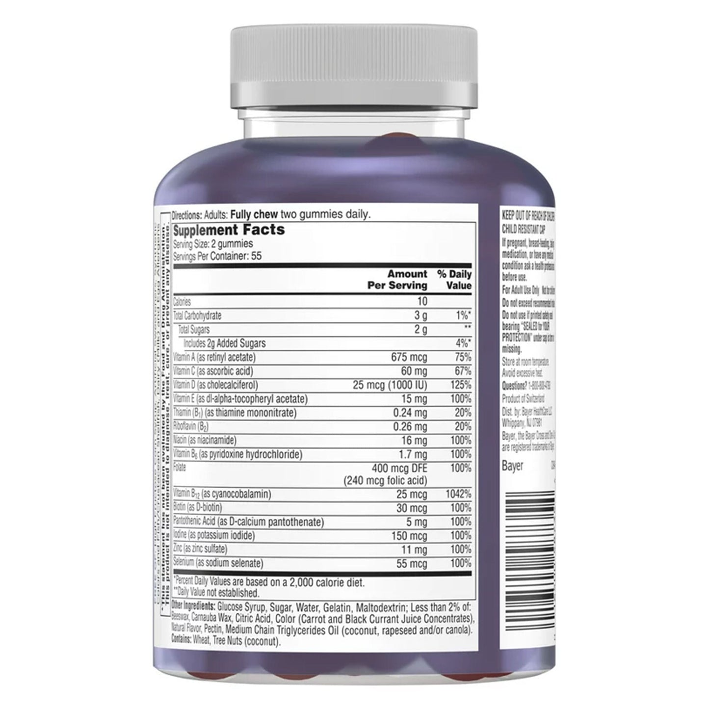 One A Day Advanced Multivitamin Men's 50+ Gummies