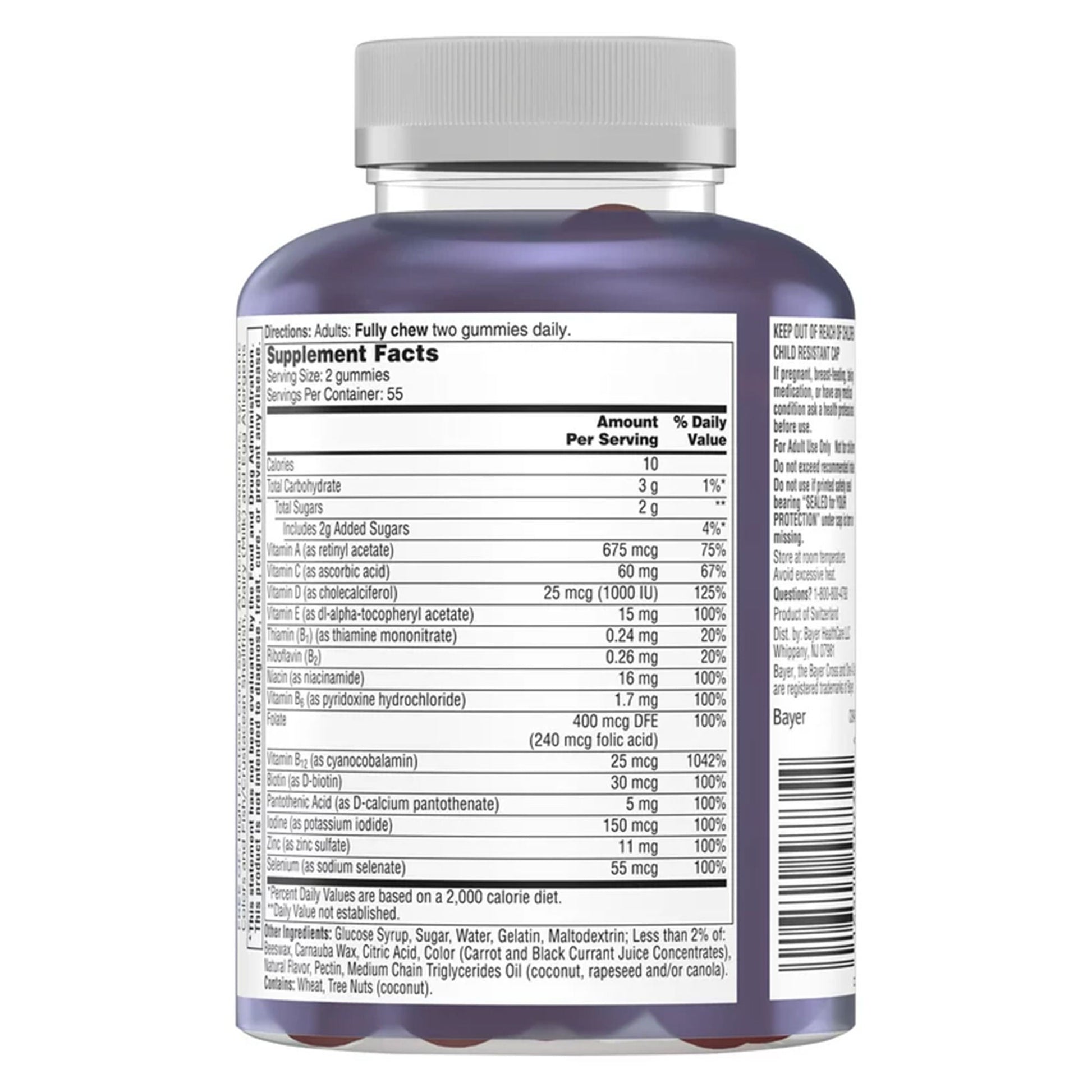 One A Day Advanced Multivitamin Men's 50+ Gummies