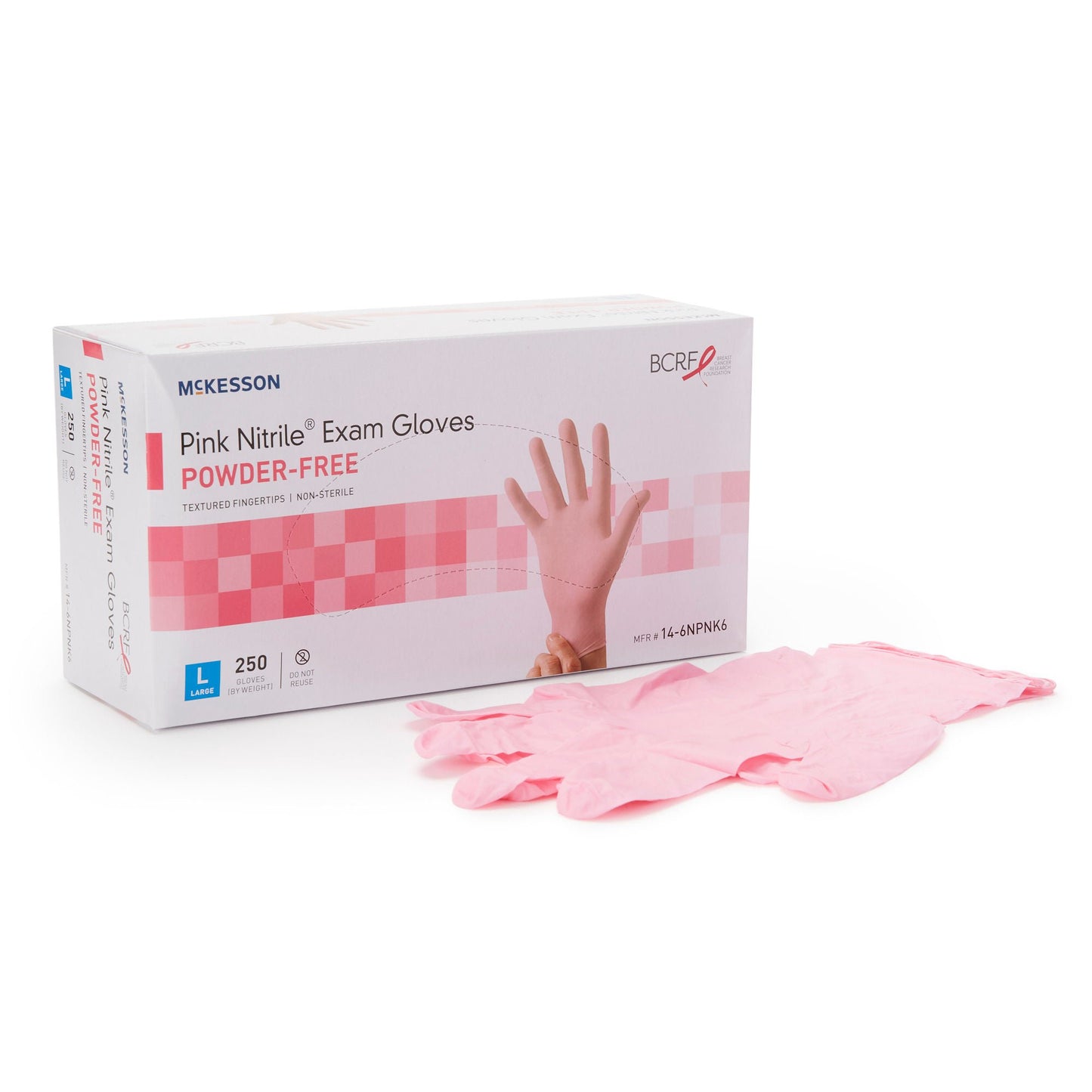 McKesson Pink Nitrile® Nitrile Exam Gloves, Pink