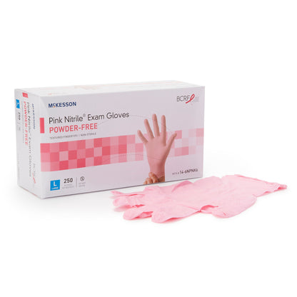 McKesson Pink Nitrile® Nitrile Exam Gloves, Pink