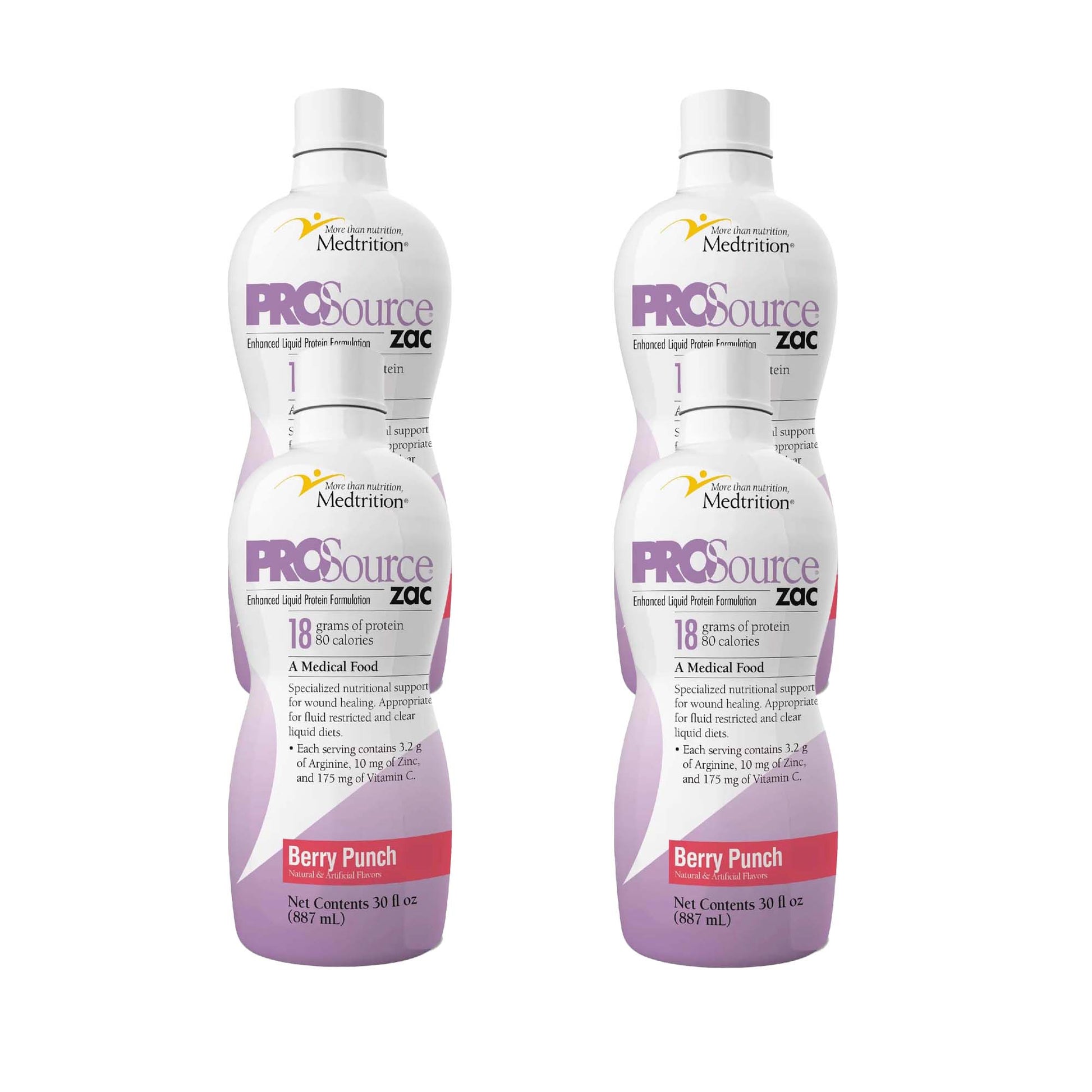 ProSource ZAC™ Berry Punch Complete Liquid Protein for Medical Food Use