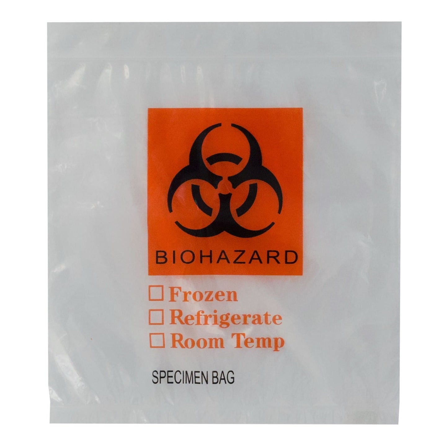 Specimen Transport Bag with Document Pouch, Zip Closure
