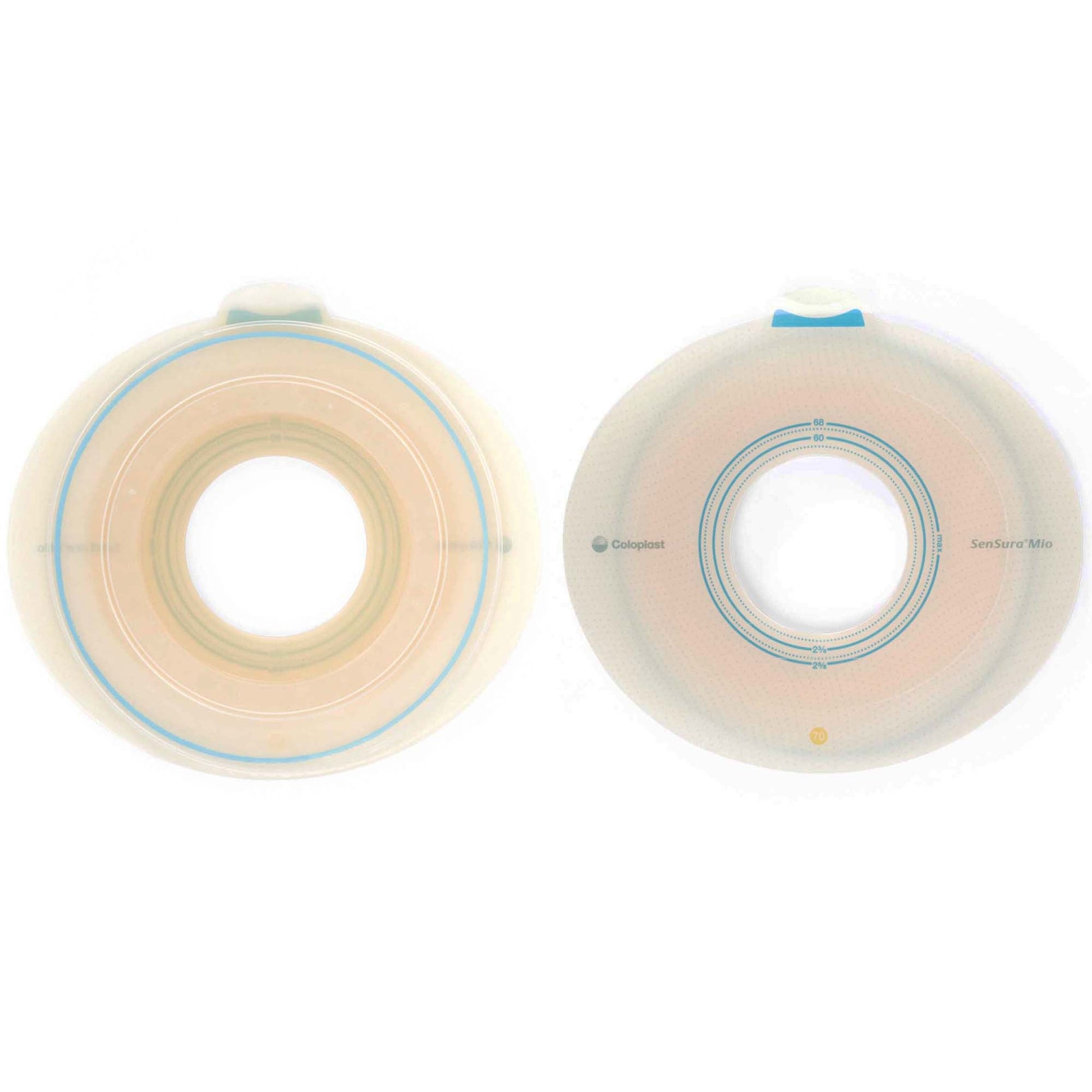 SenSura® Mio Flex Ostomy Barrier, Stoma Opening, Yellow Color Match