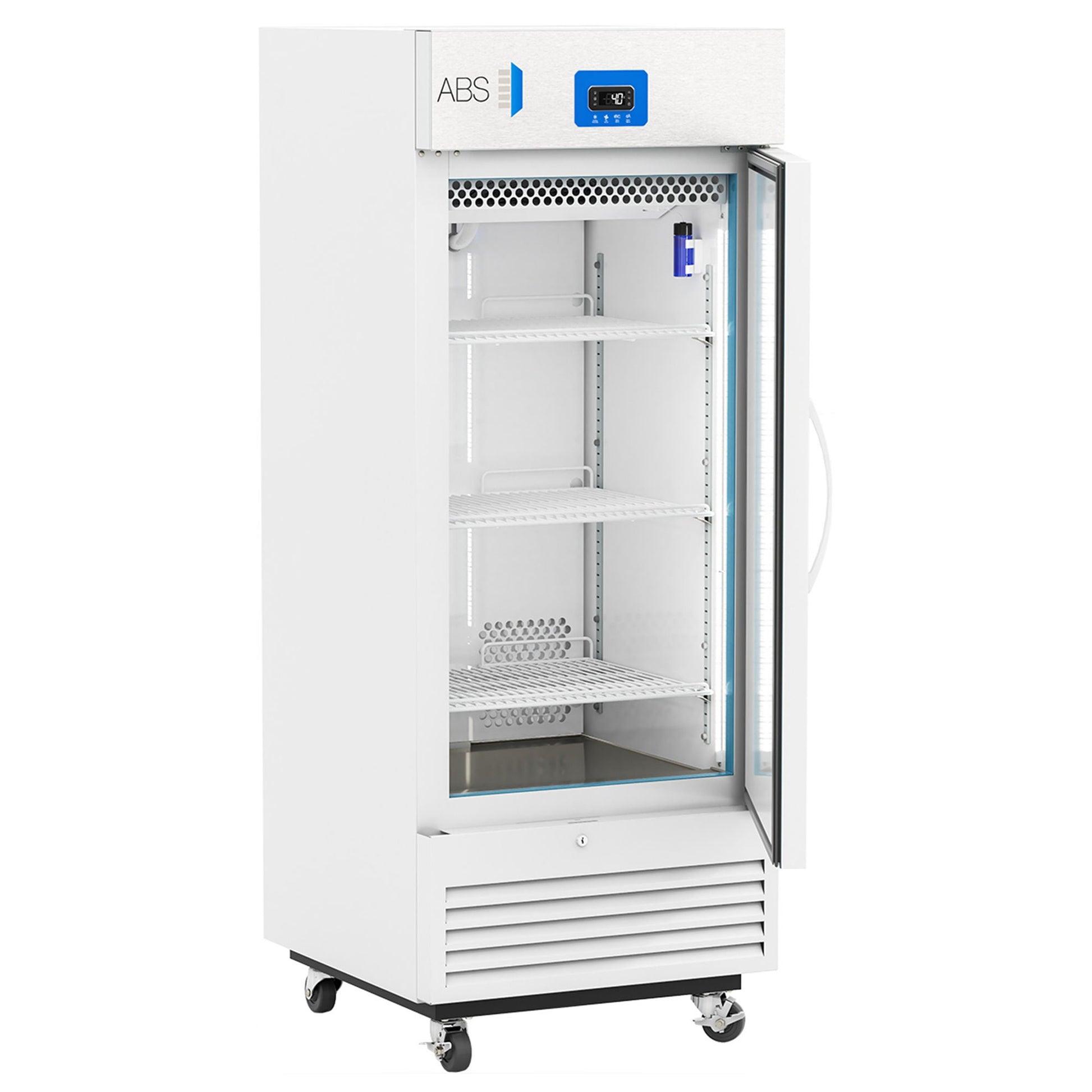 ABS Upright Refrigerator Laboratory Use 12 cu.ft. 1 Solid Swing Door Cycle Defrost