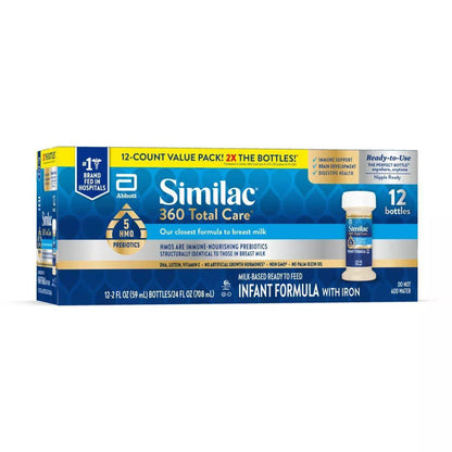 Similac 360 Total Care Infant Formula Unflavored Bottle Liquid Iron