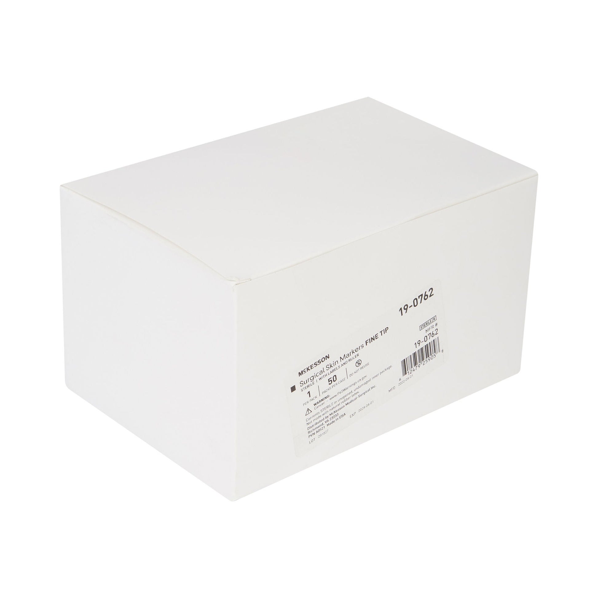 McKesson Skin Marker with Ruler and Labels Gentian Violet Ink Sterile Full Size Fine Tip – Box of 50 - view 3
