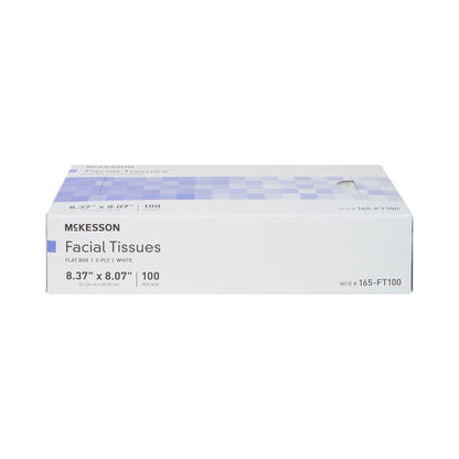 McKesson Facial Tissue, Flat Box, White, Two-Ply