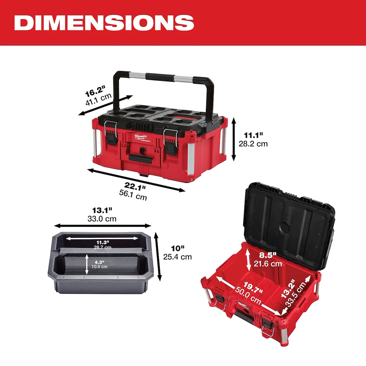 Milwaukee PACKOUT Large Tool Box 48-22-8425