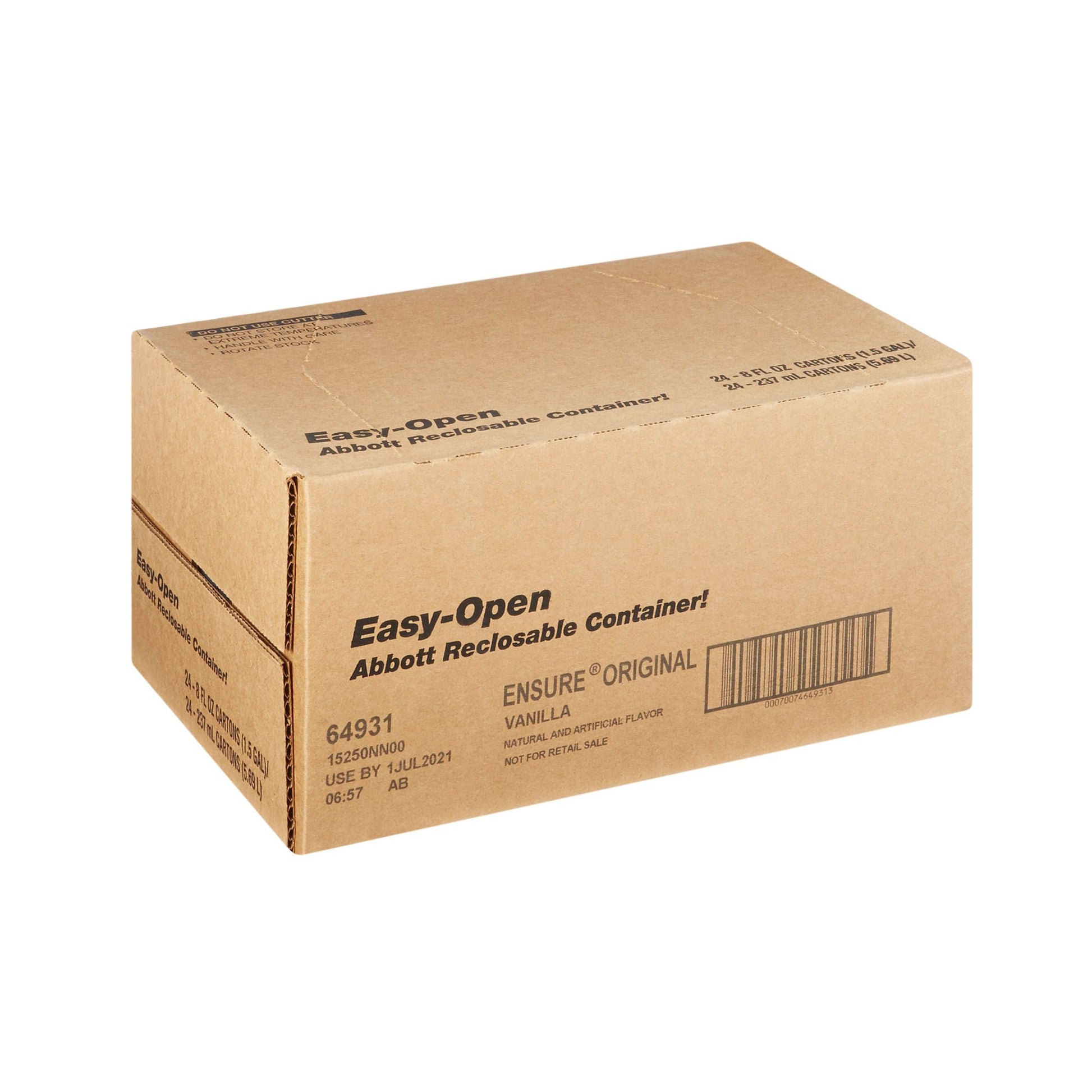 Ensure® Original Therapeutic Nutrition Shake, Vanilla, carton