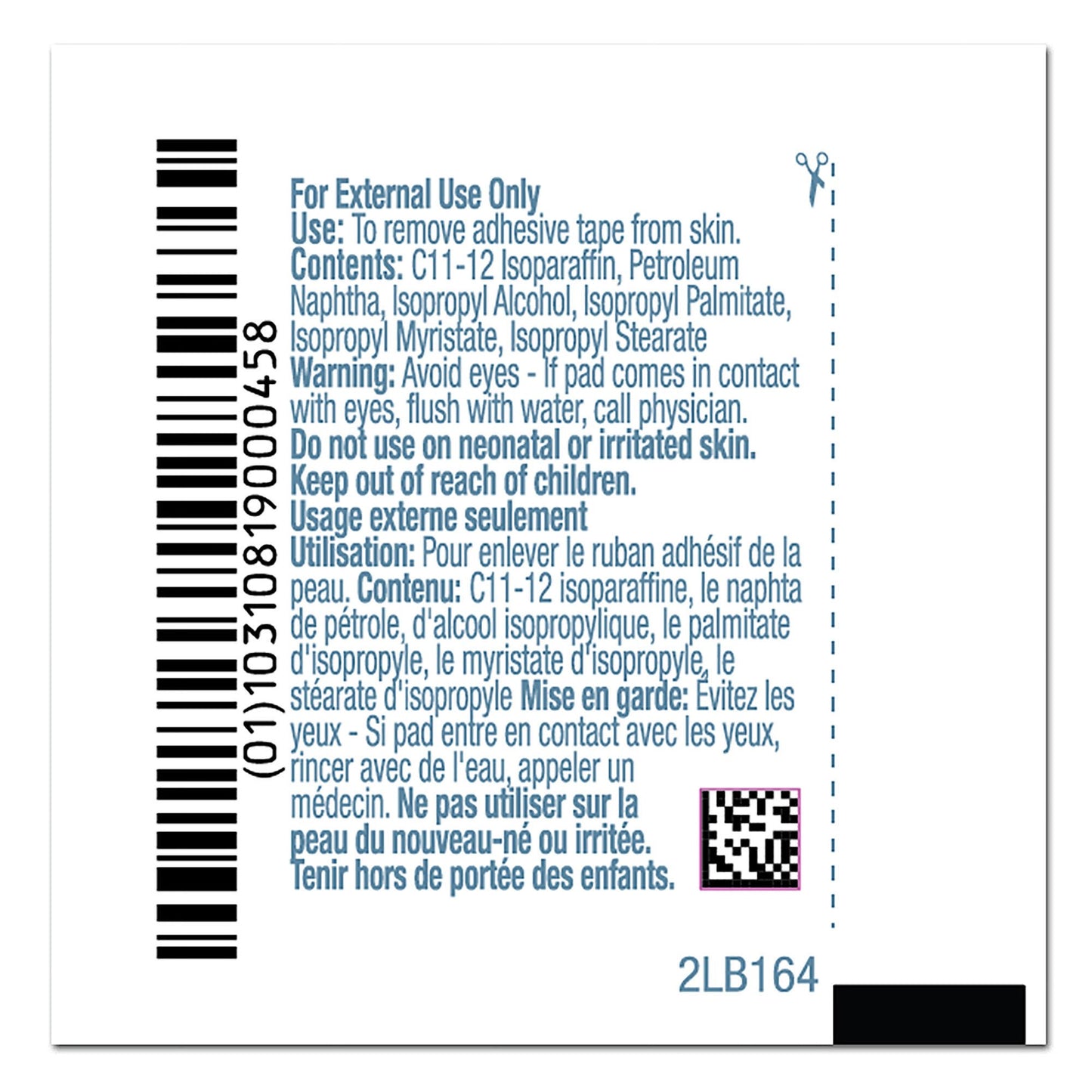 PDI® Adhesive Remover, Wipe