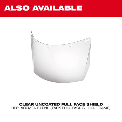 Milwaukee Shade W5 Uncoated Full Face Shield Replacement Lens (Task Full Face Shield Frame) 48-73-1463 | Plastic