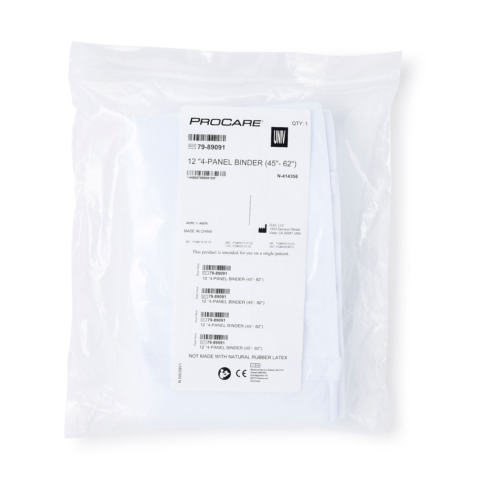 Procare® 4-Panel Abdominal Support, One Size Fits 45 - 62 Inch Waists