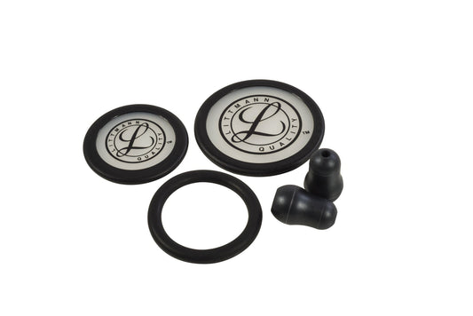 3M Littmann Classic III Stethoscope Spare Parts Kit Includes: Snap Tight Soft-Sealing Eartips - Small, Tunable Single Piece Diaphragm - Adult, Tunable Single Piece Diaphragm - Pediatric