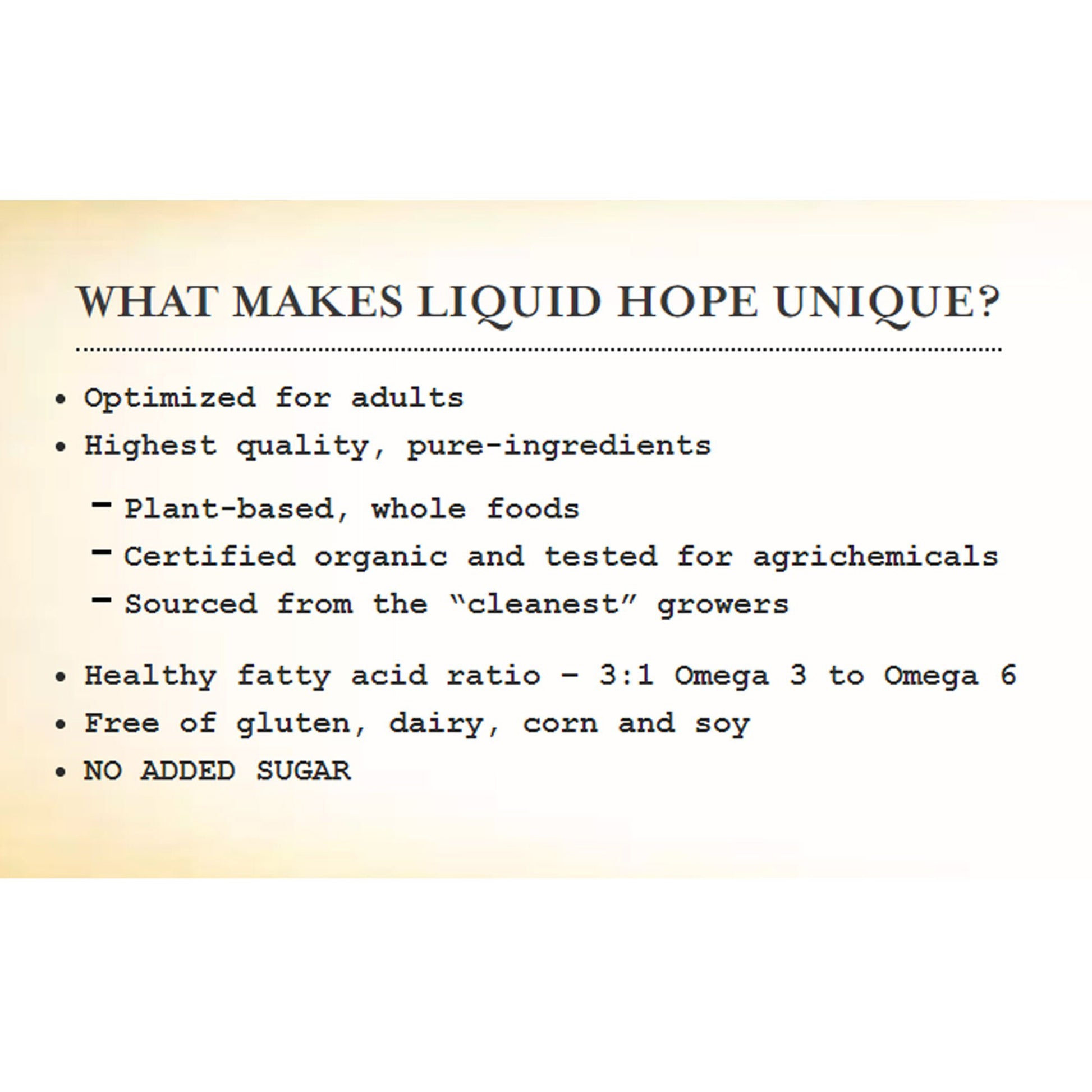 Liquid Hope® Complete Plant Based Nutrition, pouch