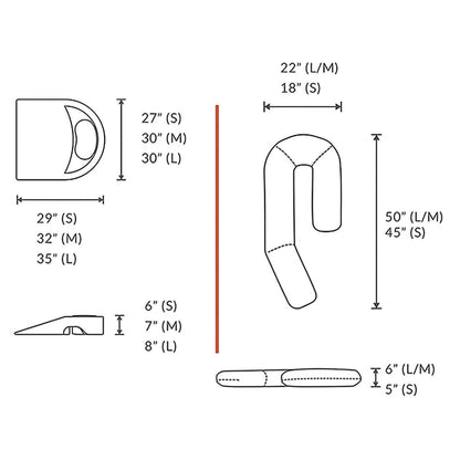 MedCline Reflux Relief System, Medium, 5'5" - 5'11"