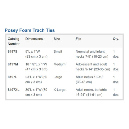 Posey® Tracheostomy Tie, Medium