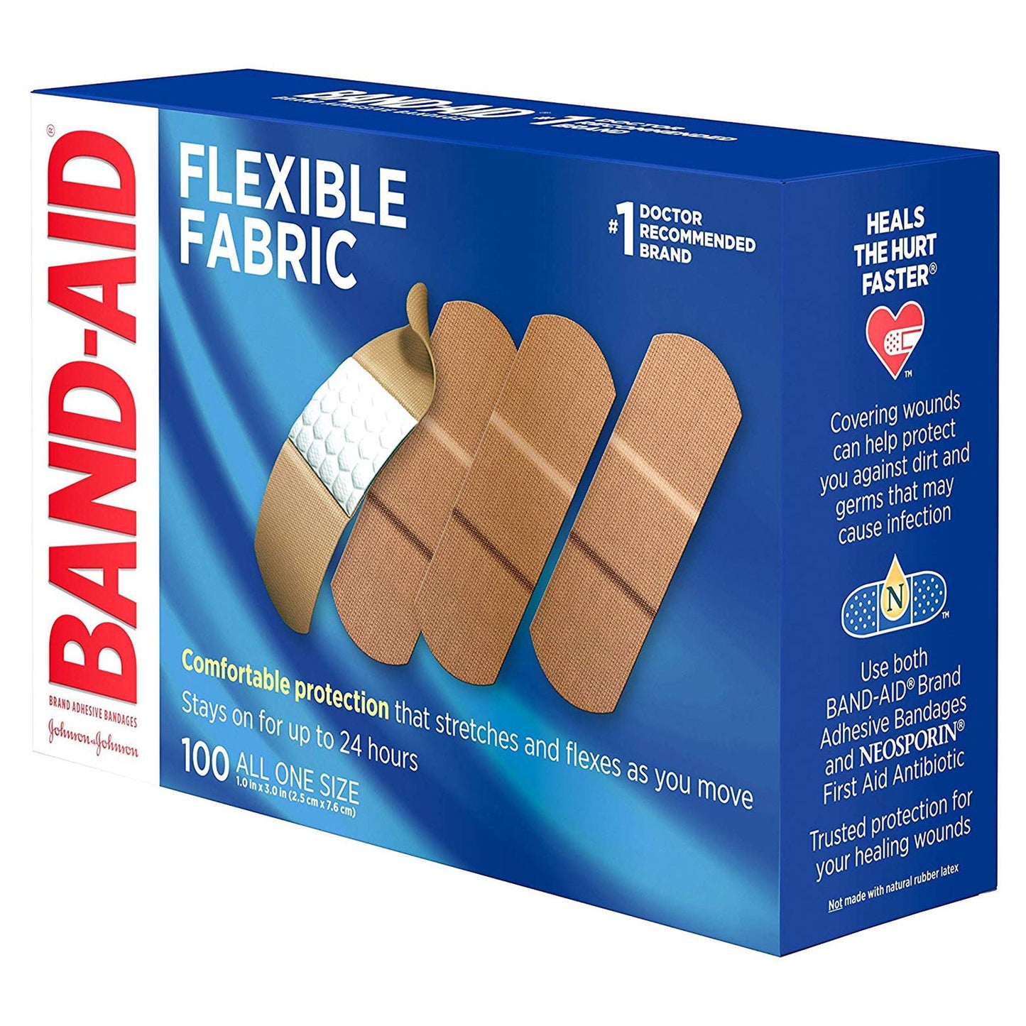 Band-Aid® Flexible Fabric Tan Adhesive Strip