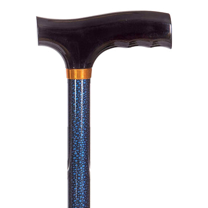 DMI® Lightweight Adjustable T-Handle Cane, Blue, 31 – 40 Inch Height