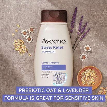 Aveeno® Stress Relief Body Wash Lavender, Bottle