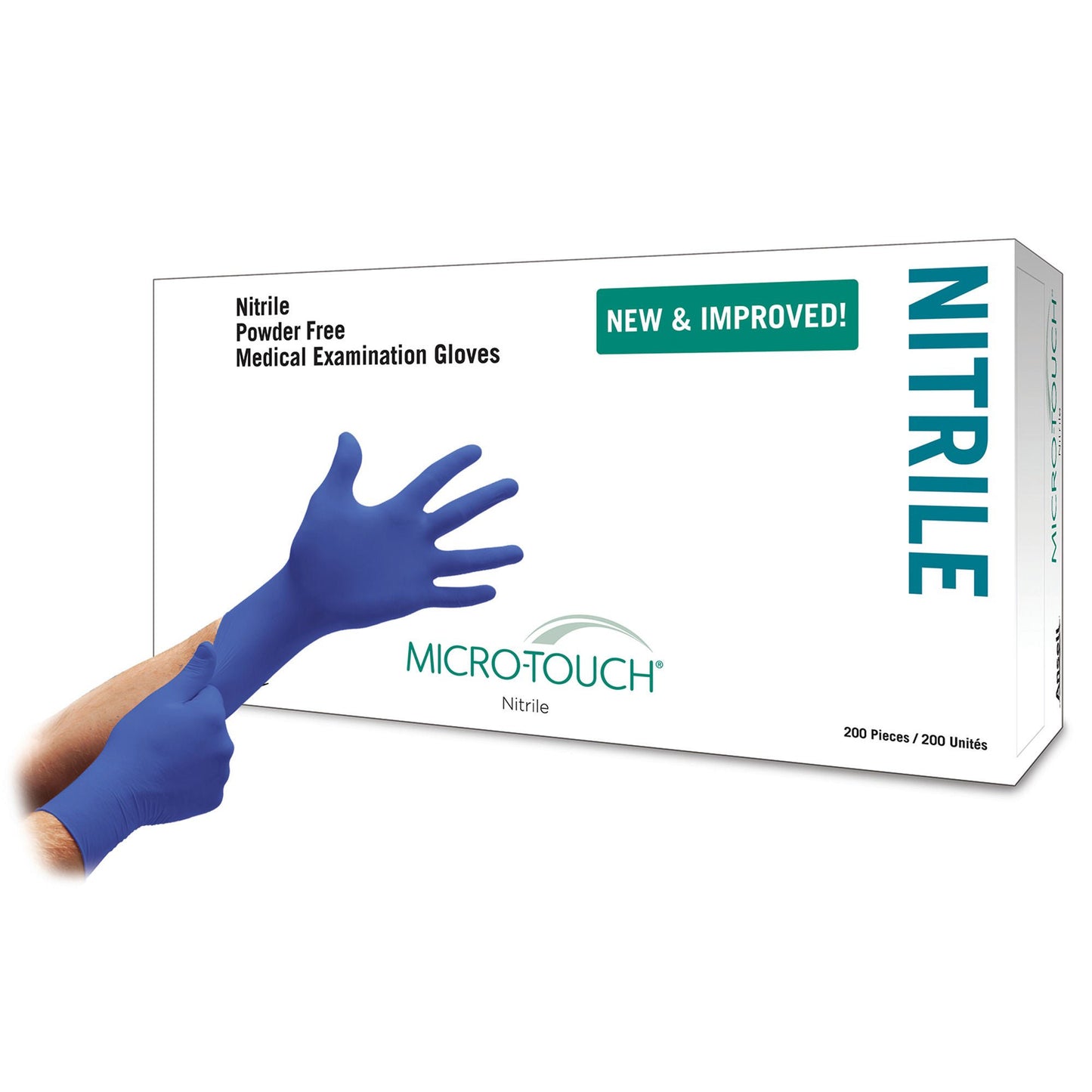 Micro-Touch® Nitrile Exam Gloves, Blue - view 7