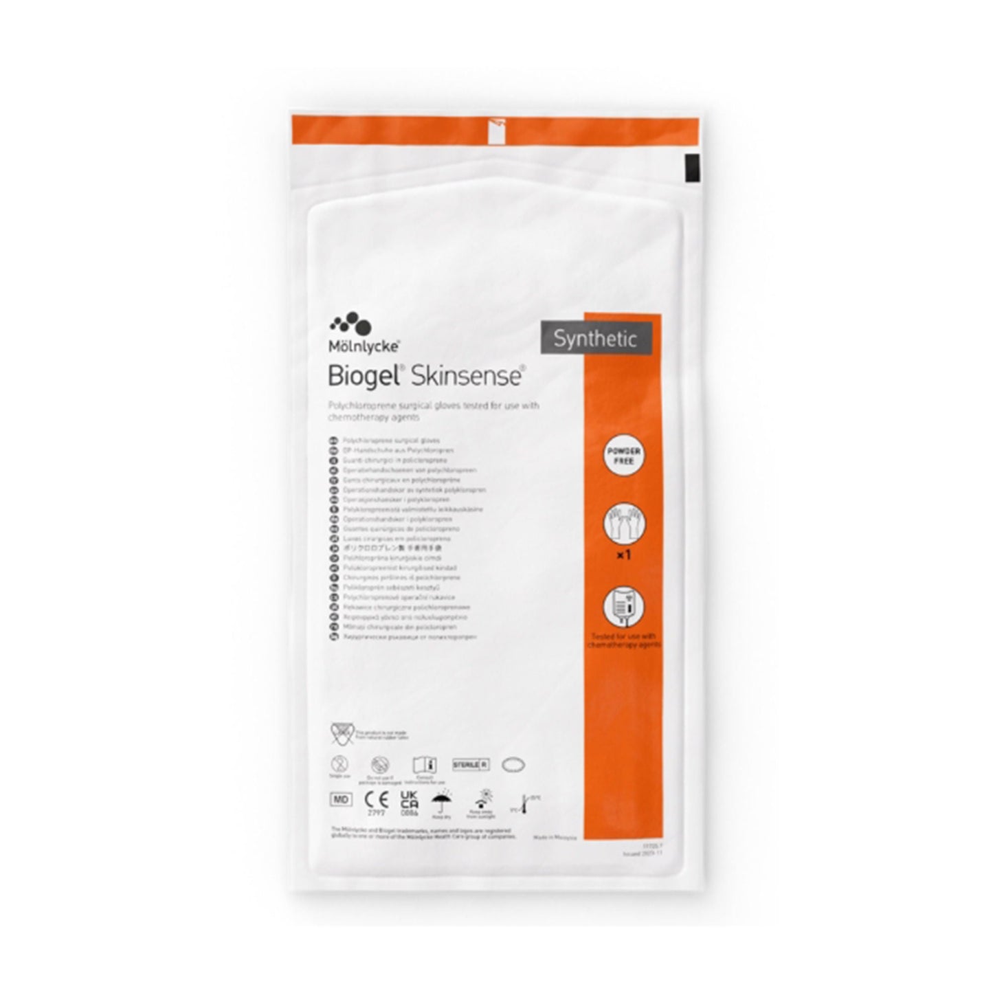 Sterile Biogel® Skinsense™ Polychloroprene Surgical Gloves, Straw - view 3