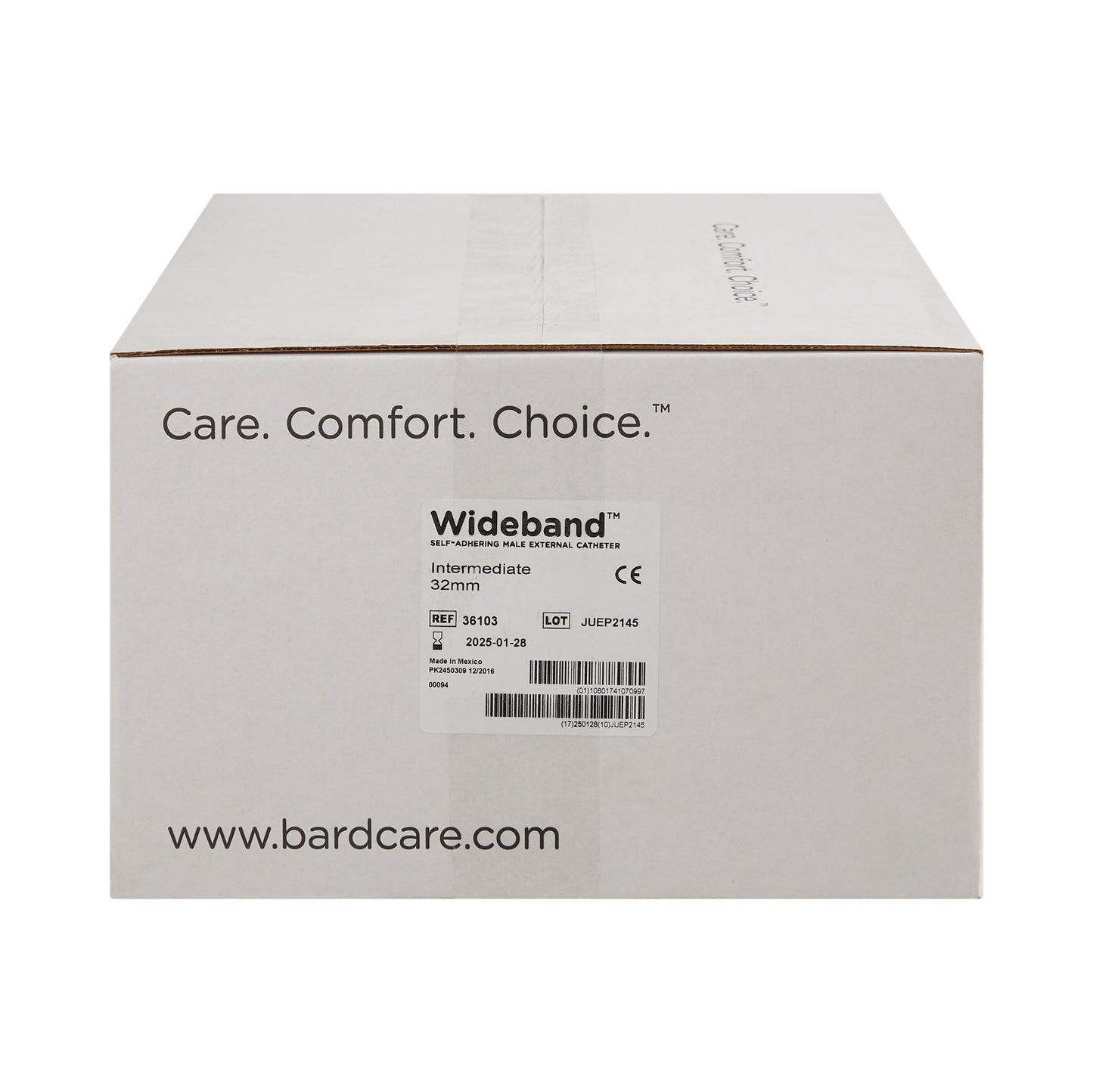 Bard Wide Band® Male External Catheter, Intermediate