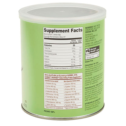 Vital Cuisine® ProPass® Instant Whey Protein Supplement, Can