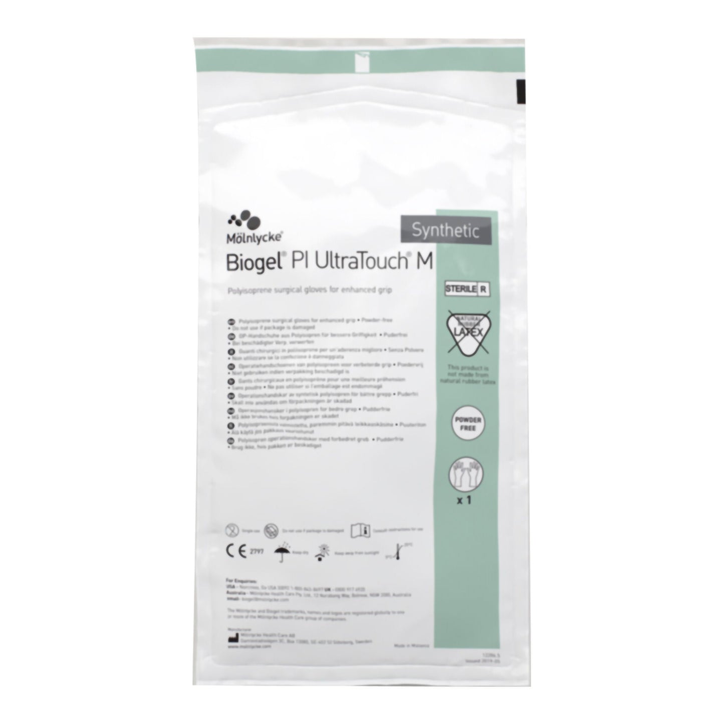 Sterile Biogel® PI UltraTouch™ M Polyisoprene Surgical Gloves, Straw - view 4