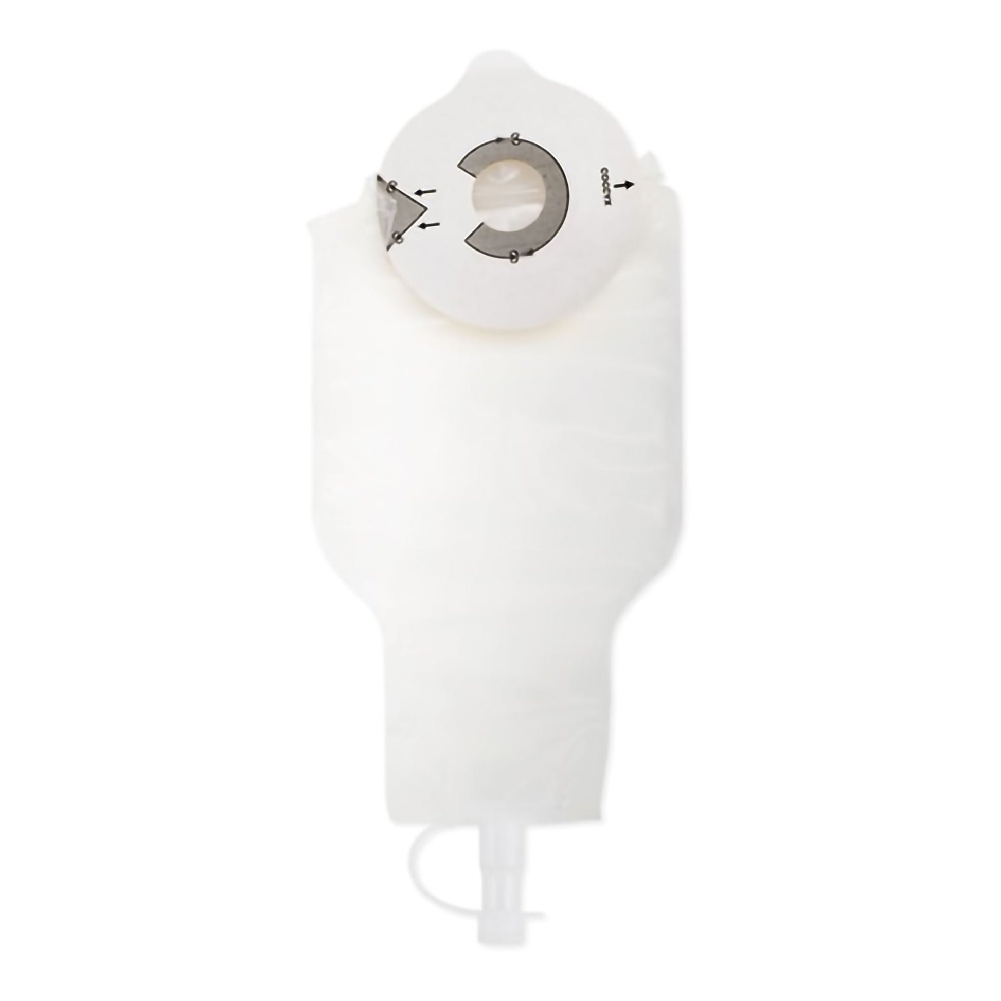 Flextend™ One-Piece Opaque Rectal Collection Pouch with SoftFlex, 12-Inch
